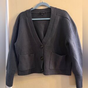 Women's Ann Taylor Brown Cardigan Sweater, XL